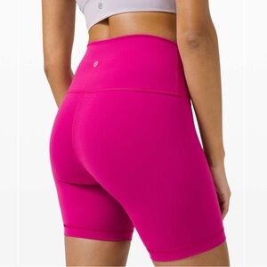 Lululemon Wunder Train High-Rise Short 6" - ripened raspberry